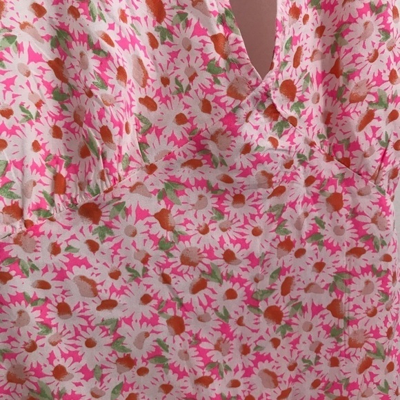 NWT Abound floral pink  halter dress Mini Short plus size summer spring festival - Picture 3 of 4